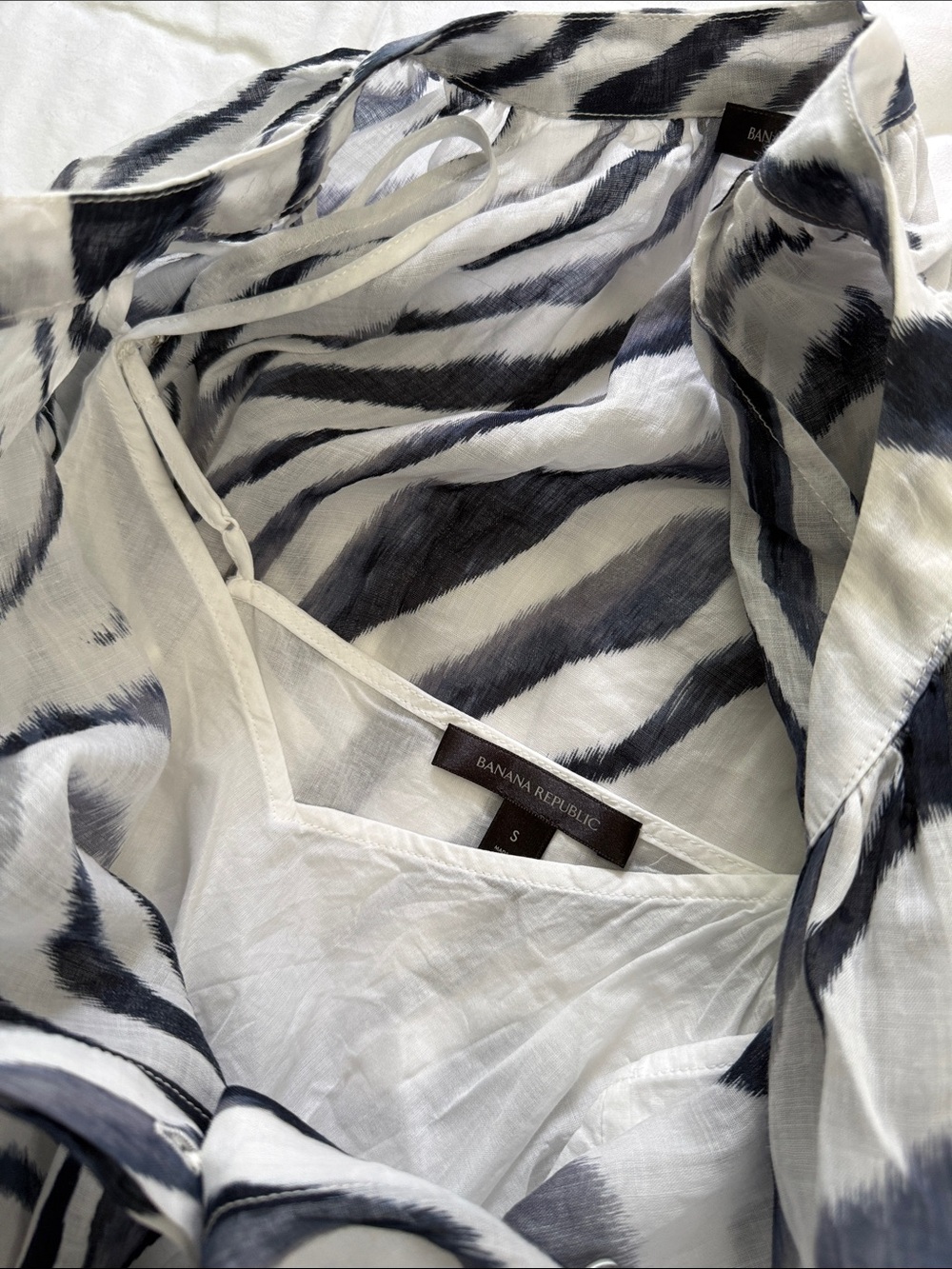 Banana Republic Black and White Zebra Print Mini Dress - Picture 12 of 12